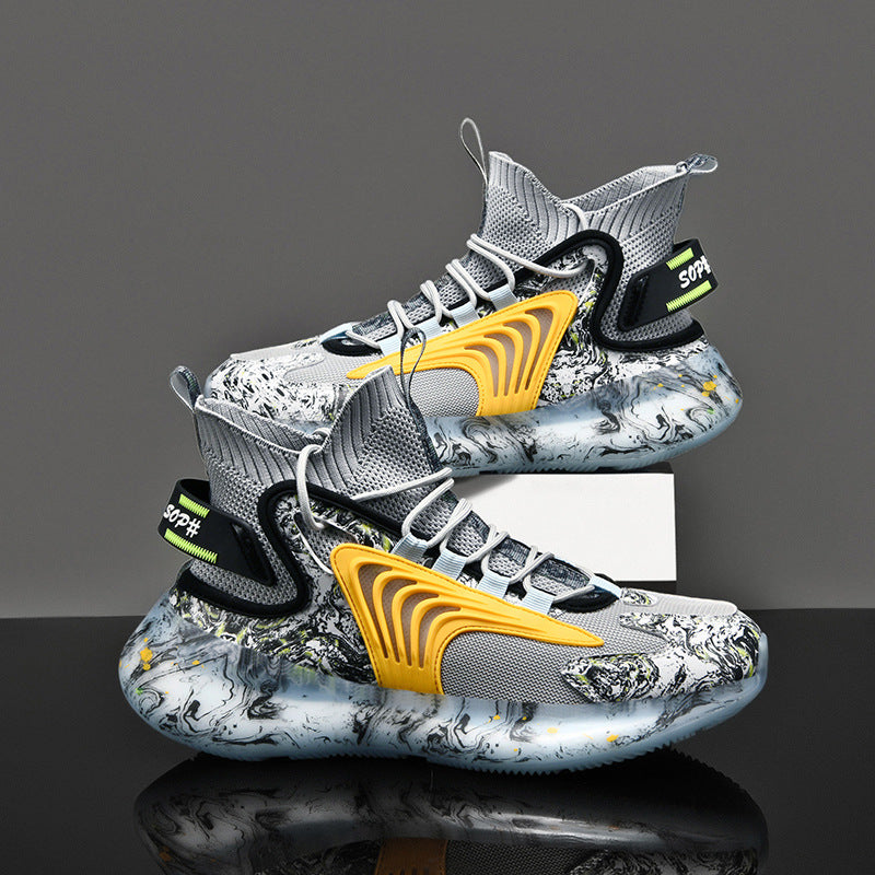 Leisure Breathable Shuttle Sneakers Thick Soled Old Leisure Breathable Shuttle Sneakers J&E Discount Store