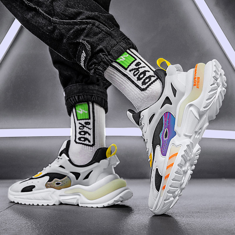 Mesh Running Casual Sneakers Breathable Coconut Daddy Shoes Mesh Running Casual Sneakers Breathable Coconut Daddy Shoes J&E Discount Store