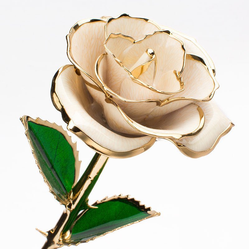 24K Gold-plated Rose Flower With A Gift Box Valentine's Day Gift - J&E Discount Store