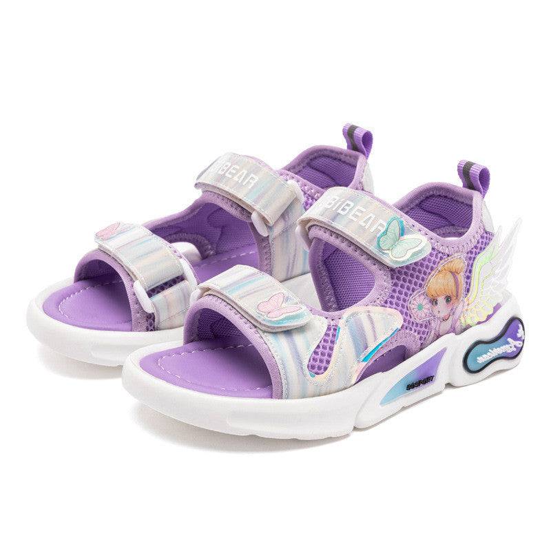 Harpy Bear Kids'' Shoes Sunshine Princess Shoes Girls'' Sandals Cute Cartoon Breathable Slippers