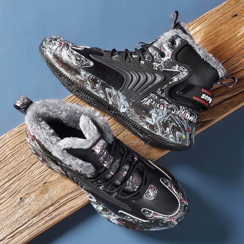 Shoes Plush Cotton Basketball Shoes High Top Season Men's Shoes Plush Cotton Basketball Shoes J&E Discount Store