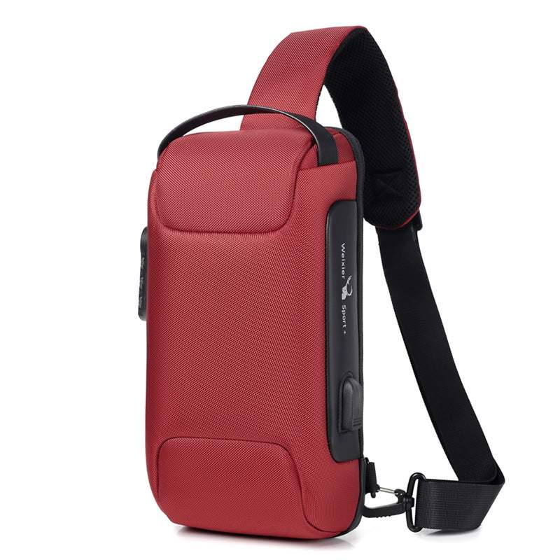 Waterproof USB Anti-theft Oxford Crossbody Shoulder Bag Waterproof USB Anti-theft Oxford Crossbody Shoulder Bag J&E Discount Store