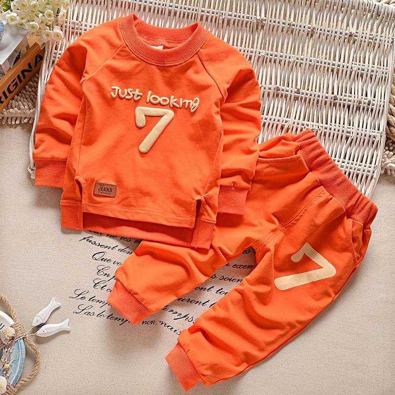 Print 7-Baby cotton long-sleeved Print 7-Baby cotton long-sleeved two-piece sweat suit J&E Discount Store