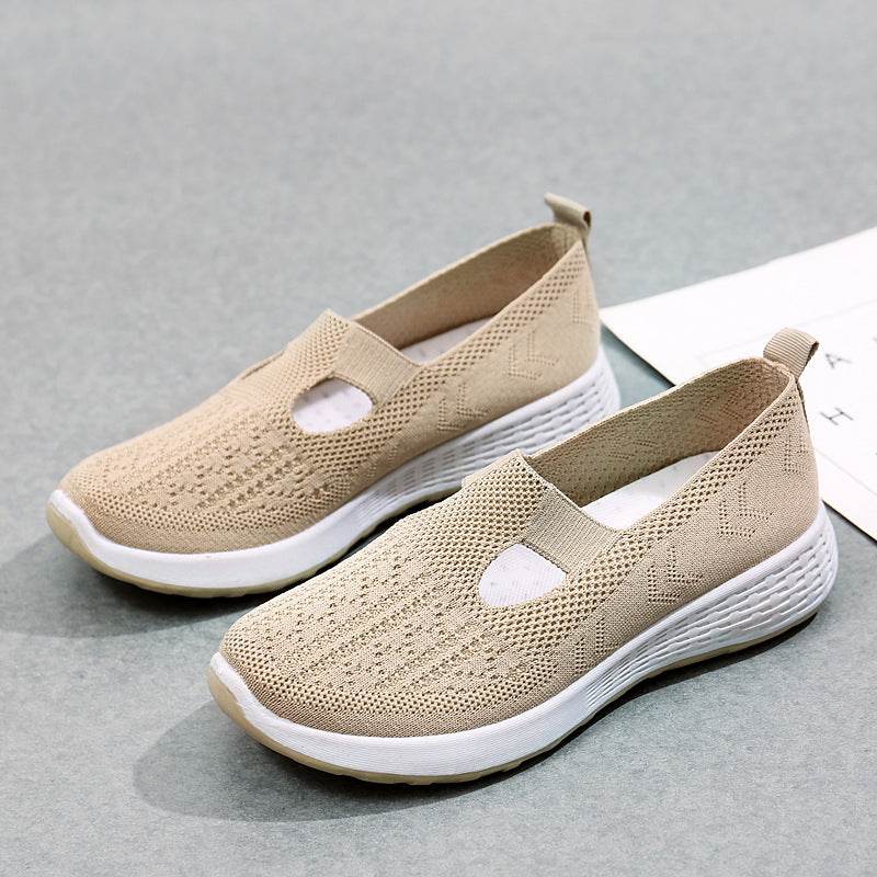 Shallow Mouth Mesh Breathable Old Beijing Cloth Shoes Women's Shallow Mouth Mesh Breathable Non-slip J&E Discount Store