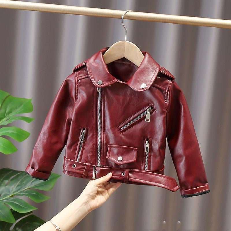 Winter Kids' Western Style Leather Jacket Autumn And Winter Kids' Western Style Leather Jacket J&E Discount Store