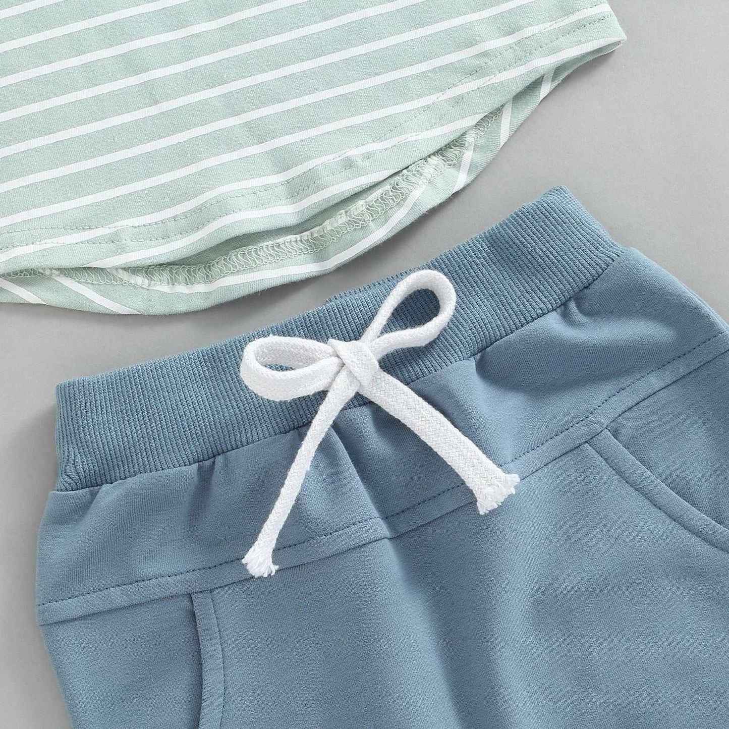 Stripe Shirt Solid Pant Set Children's Stripe Shirt Solid Pant Set J&E Discount Store