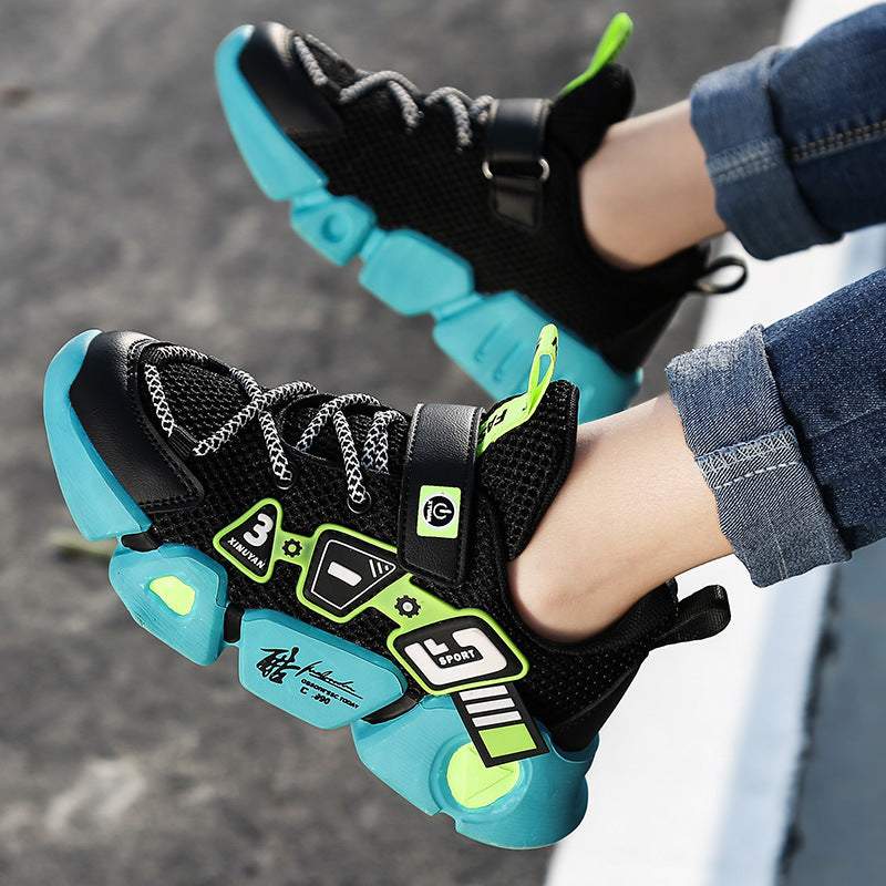 Mesh Fly Woven Velcro Breathable Sneakers Mesh Fly Woven Velcro Breathable Sneakers J&E Discount Store