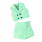 Candy Color Vest Suit Top Skirt Suit Girl's Candy Color Vest Suit Top Skirt Suit J&E Discount Store 