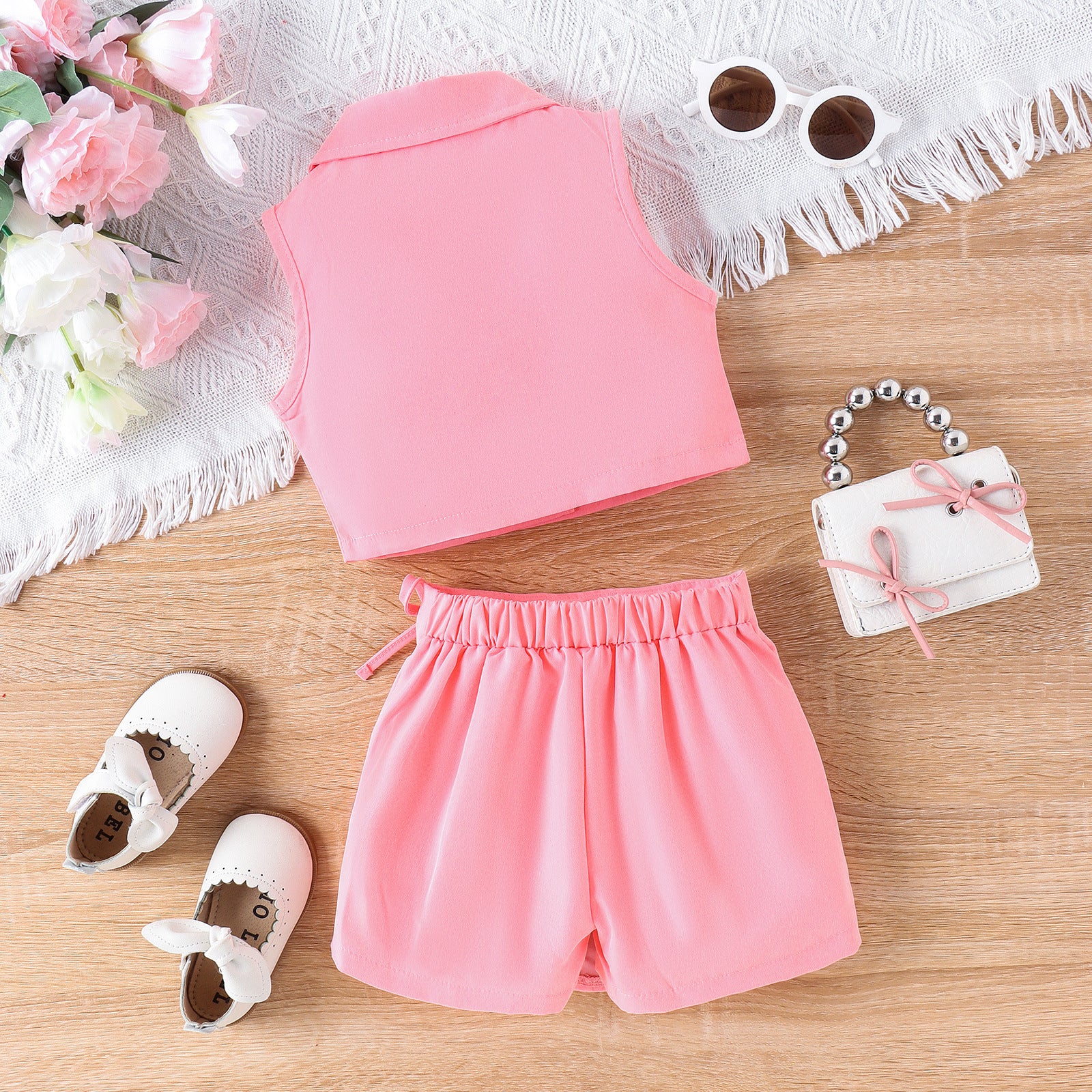 Candy Color Vest Suit Top Skirt Suit Girl's Candy Color Vest Suit Top Skirt Suit J&E Discount Store 