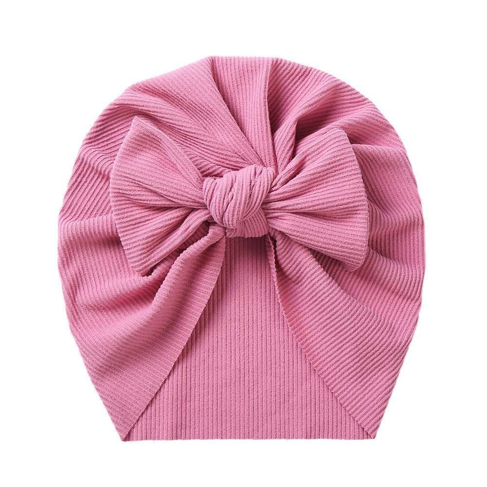 Square Bow Baby Thread Cotton Pullover Hat New Square Bow Baby Thread Cotton Pullover Hat J&E Discount Store 