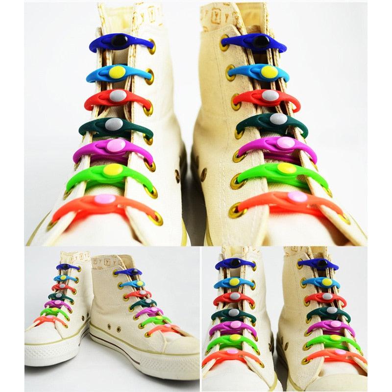 Silicone Elastic Multi-size Horn-shaped Shoelaces Silicone Elastic Multi-size Horn-shaped Shoelaces J&E Discount Store 