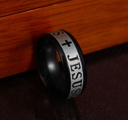Jesus Cross Stainless Steel Ring Jesus Cross Stainless Steel Ring J&E Discount Store 