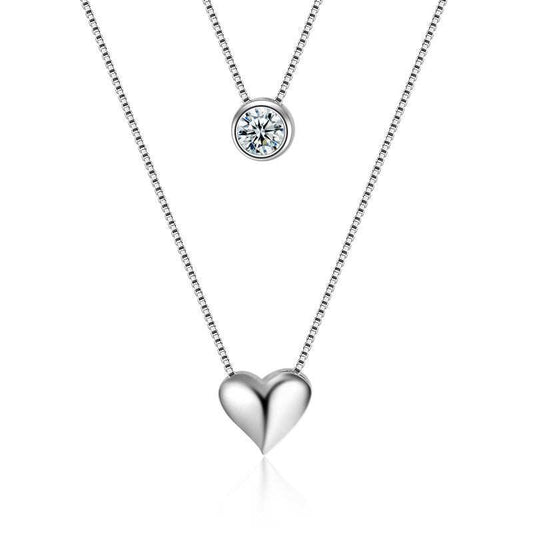 Heart double necklace Heart double necklace J&E Discount Store 