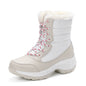 Plus velvet high-top women's shoes waterproof snow boots