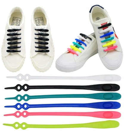 Silicone Elastic Multi-size Horn-shaped Shoelaces Silicone Elastic Multi-size Horn-shaped Shoelaces J&E Discount Store 