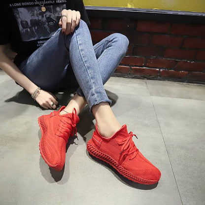 Fashion Candy Color Women Sneakers Tenis Feminino Casual Shoes Women Breathable Mesh Sneakers Women Yellow Red Basket Femme Fashion Candy Color Women Sneakers Tenis Feminino Casual Shoes Women B J&E Discount Store 