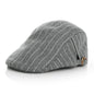 Grey-Tweed Stripped Hat