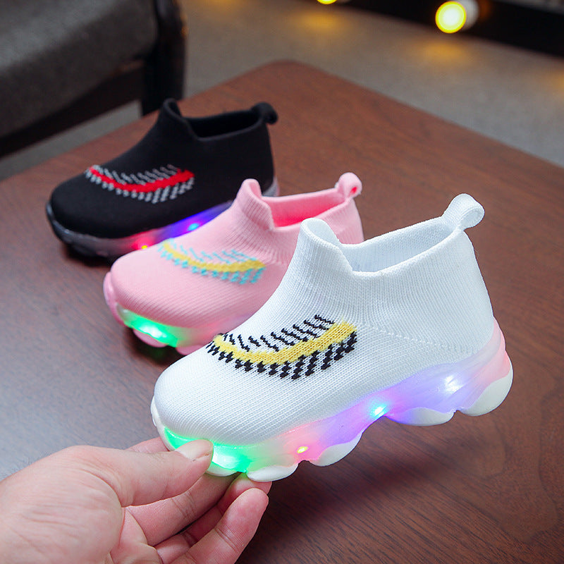 Sensor Light Led Light Socks Shoes Boys Sensor Light Led Light Socks Shoes Boys And Girls Light Shoes J&E Discount Store 