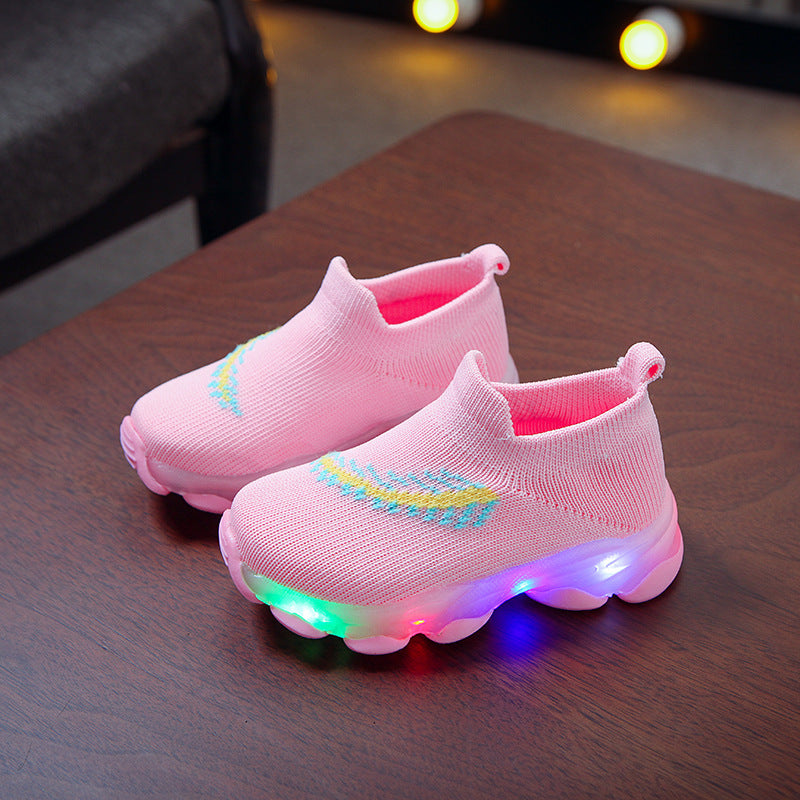 Sensor Light Led Light Socks Shoes Boys Sensor Light Led Light Socks Shoes Boys And Girls Light Shoes J&E Discount Store 