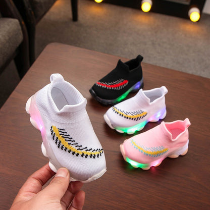 Sensor Light Led Light Socks Shoes Boys Sensor Light Led Light Socks Shoes Boys And Girls Light Shoes J&E Discount Store 