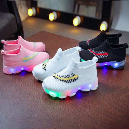 Sensor Light Led Light Socks Shoes Boys Sensor Light Led Light Socks Shoes Boys And Girls Light Shoes J&E Discount Store 