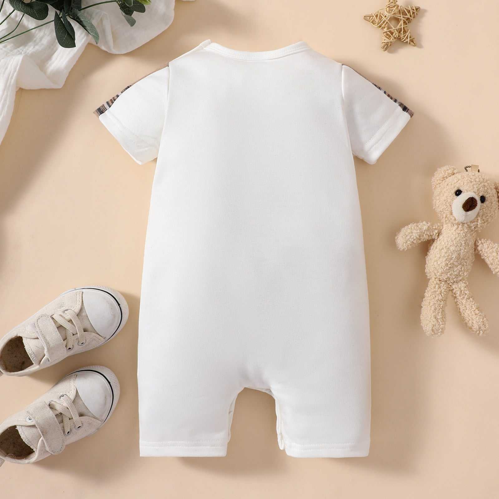 Letter Embroidery Cute Baby Onesie Letter Embroidery Cute Baby Onesie J&E Discount Store 