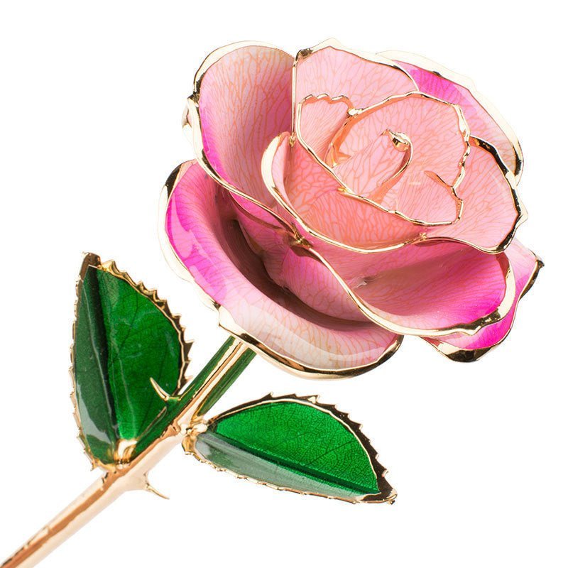 24K Gold-plated Rose Flower With A Gift Box Valentine's Day Gift - J&E Discount Store