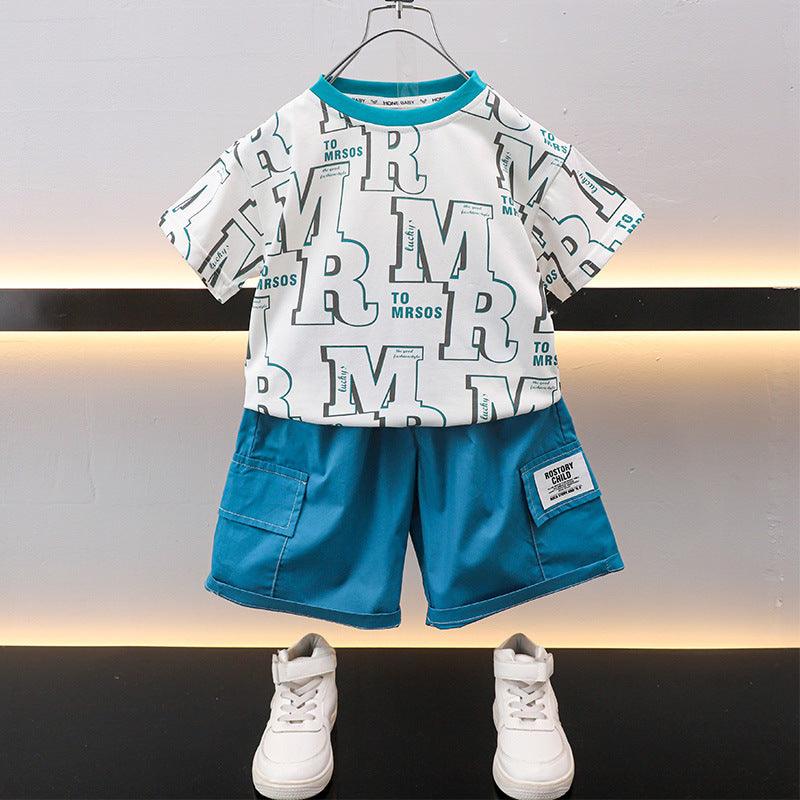 Fashionable Children's T-shirt & Shorts Two-piece Set