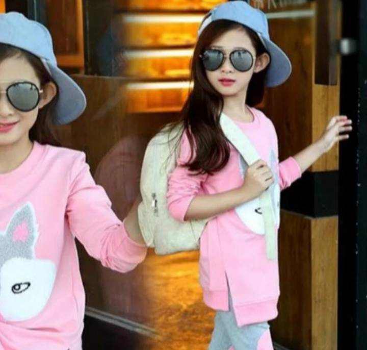 Girls' Big Pink Girls'  Big Pink or Orange  Shirt with Leggings Set J&E Discount Store 