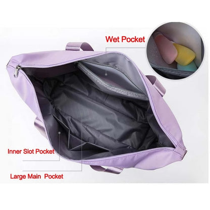 Foldable Storage Travel Bag Waterproof Large Capacity Gym Fitness Bag Weekender Overnight Foldable Storage Travel Bag Waterproof Large Capacity Gym Fitness Bag  J&E Discount Store 