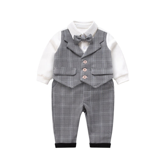 Gentleman Suit Childs Cotton Romper