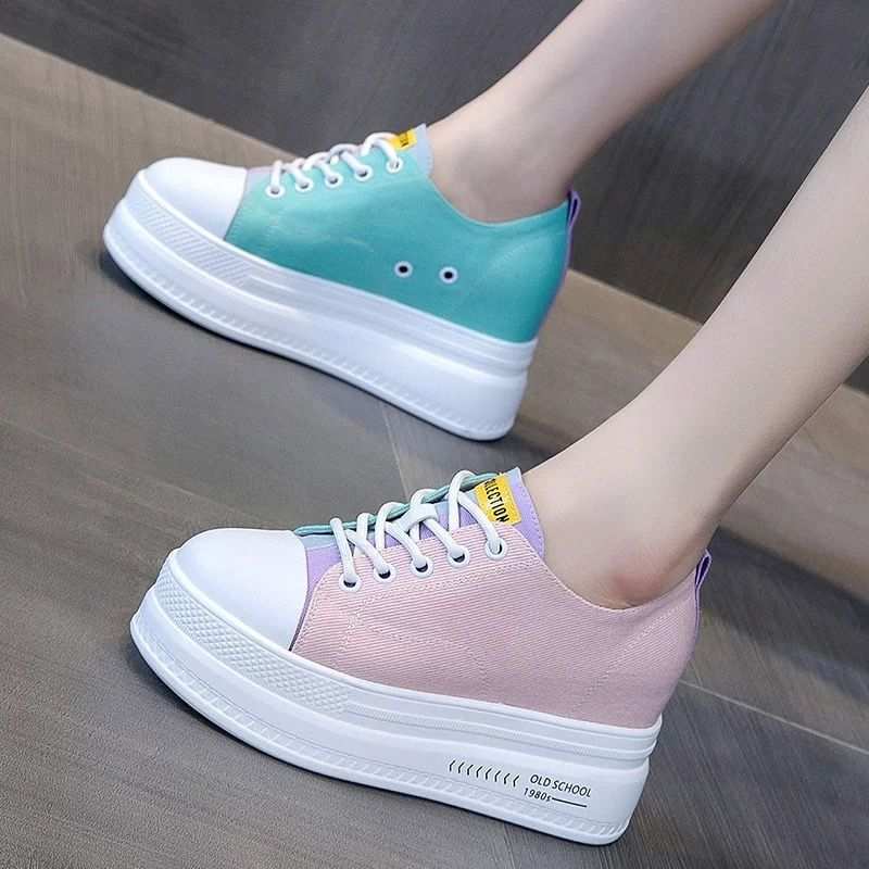 Height Increase Height Increase All-match White Shoes Autumn Thick-soled Inner Height  J&E Discount Store 