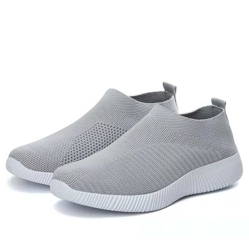 Mesh White Shoes Black Casual Sneakers Flying Knit Sneakers Men's Mesh White Shoes Black Casual Sneakers J&E Discount Store 