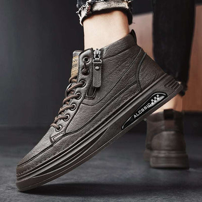 Mens Fashion Casual Sports Waterproof Mens Fashion Casual Sports Waterproof Non-slip Martin Boots J&E Discount Store 