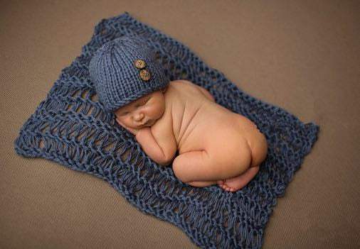 Sea Blue Blanket Hat Baby Photo Suit Sea Blue Blanket Hat Baby Photo Suit J&E Discount Store 