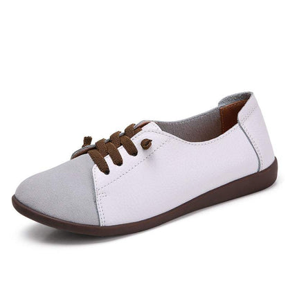 White Shoes Women Casual Little White Shoes Women Casual All-match Soft-soled Flat Shoes Low-to J&E Discount Store 