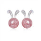 Rabbit Earring Jewelry 925 Silver Pearls Stud Earing Rabbit Earring Jewelry 925 Silver Pearls Stud Earing For Kids Children J&E Discount Store 