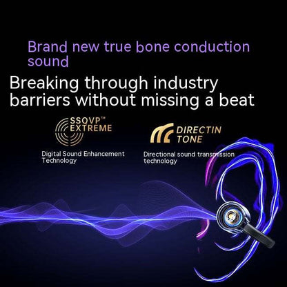 GW1 Bone Conduction Clip- GW1 Bone Conduction Clip-on Wireless Bluetooth Headset J&E Discount Store 