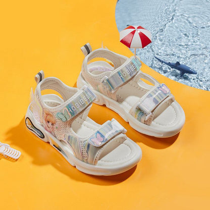 Harpy Bear Kids'' Shoes  Sunshine Princess Shoes Girls'' Sandals Cute Cartoon Breathable Slippers