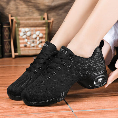 Spring And Summer Mid-heel Mesh Soft-soled Dance Shoes Modern Dance Shoes