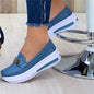 Pure Color Low-top Casual Round Toe Platform Shoes Pure Color Low-top Casual Round Toe Platform Shoes J&E Discount Store 