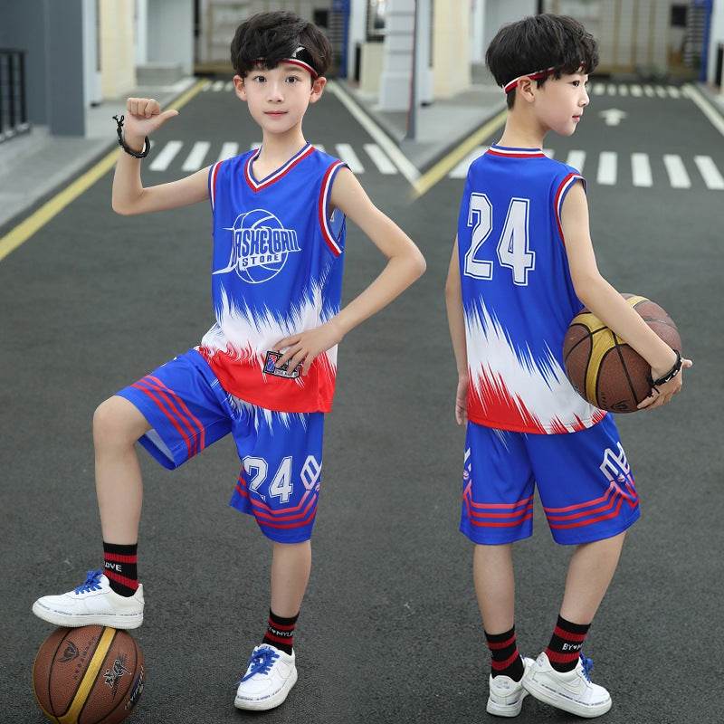 Sleeveless Two-piece Suit Quick-drying  Boy Polo Shirt Suit