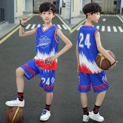 Sleeveless Two-piece Suit Quick-drying  Boy Polo Shirt Suit