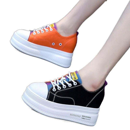 Height Increase Height Increase All-match White Shoes Autumn Thick-soled Inner Height  J&E Discount Store 