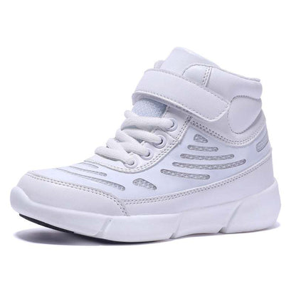 Flying Woven High-top Velcro Casual Shoes Fluorescent Shoes Led Luminous Shoes Flying Woven High-top Velcro Casual Shoes Fluorescent Shoes Led Lumino J&E Discount Store 