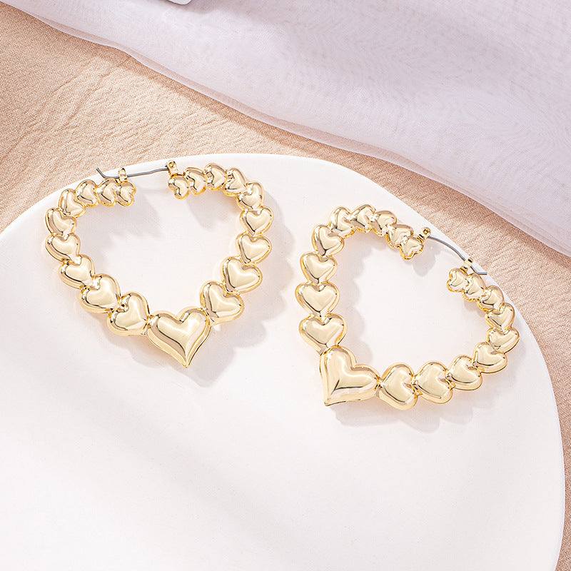 Love Heart Earrings Women Love Heart Earrings Women J&E Discount Store 