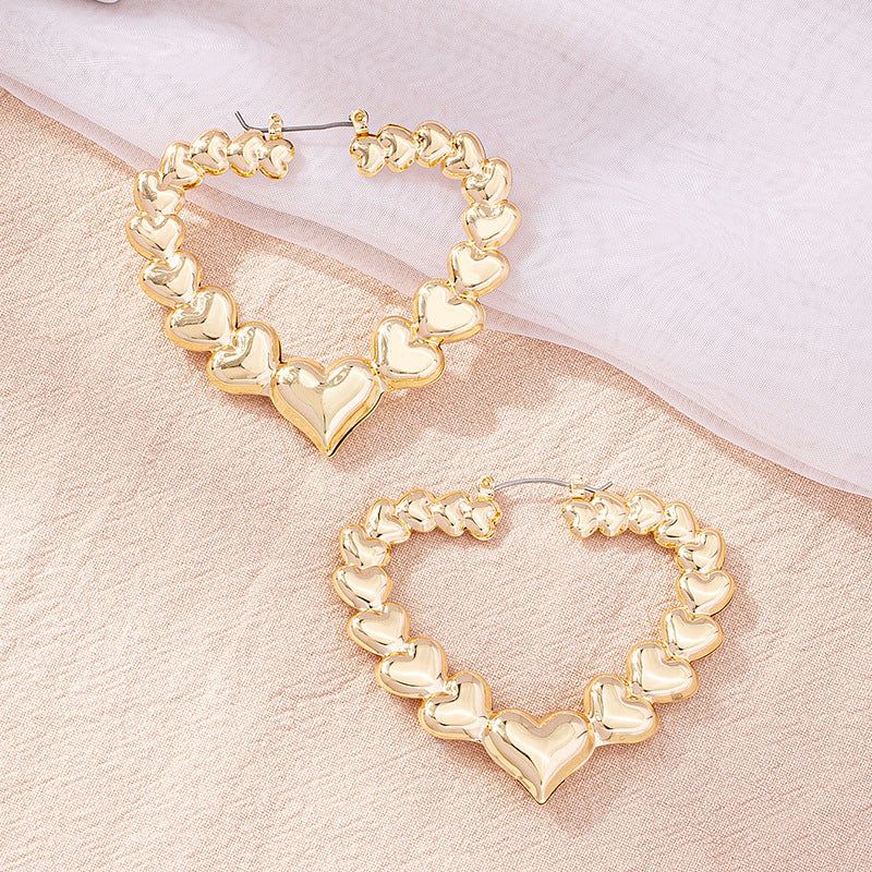 Love Heart Earrings Women Love Heart Earrings Women J&E Discount Store 