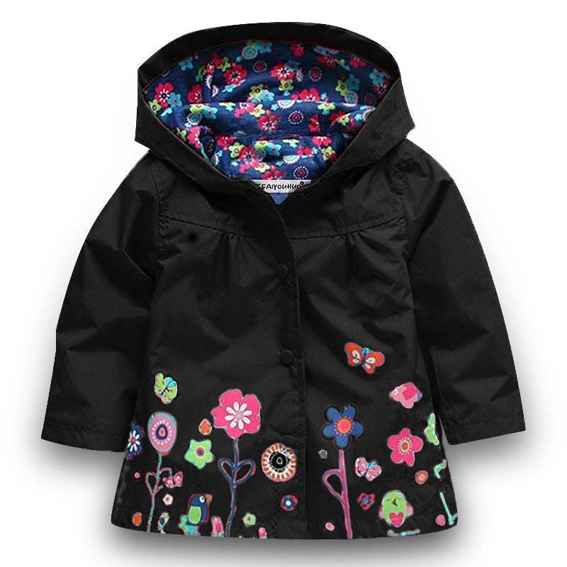 Girls cute hooded windproof rain jacket Girls cute hooded windproof rain jacket J&E Discount Store 