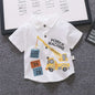 Korean Short Sleeve Anchor Print Little Boy's Korean Short Sleeve T-Shirt J&E Discount Store 