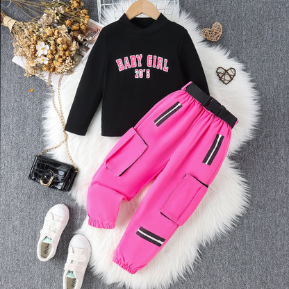 Winter High Collar Letters Printing Suit Autumn And Winter High Collar Letters Printing Suit J&E Discount Store 